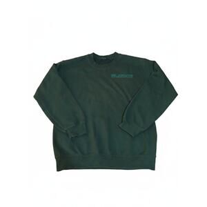 Playboy Green Fleece Pullover Crewneck Sweater with Logo Men's Size S